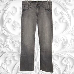 Uncommon Genes Grey Faded Boot Leg 5-Pocket Jeans Size 10
